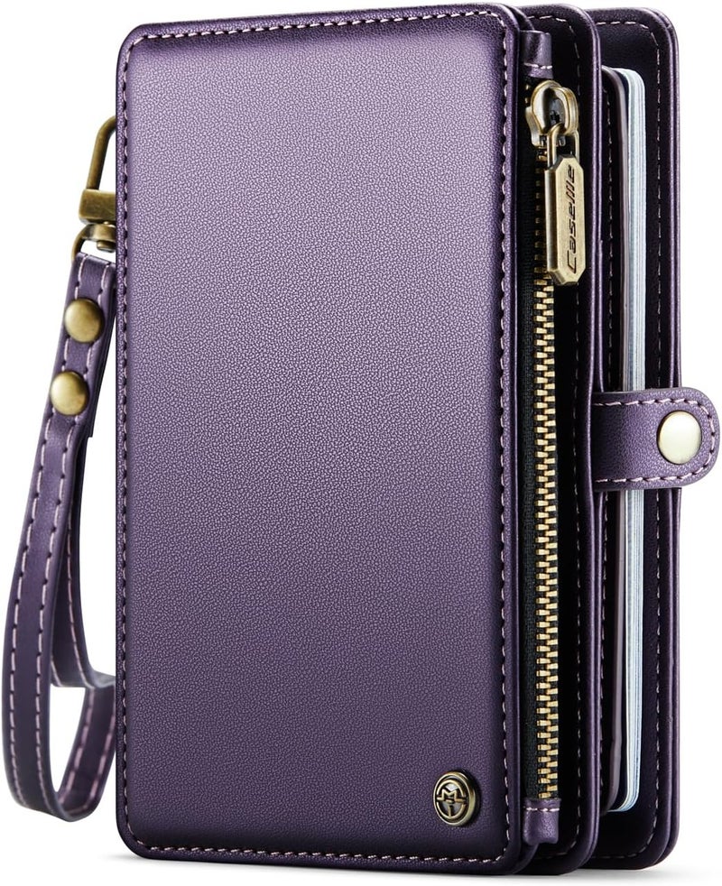 ASAPDOS Passport Holder Wallet Case Wallet for Men Women Purple - Image 1